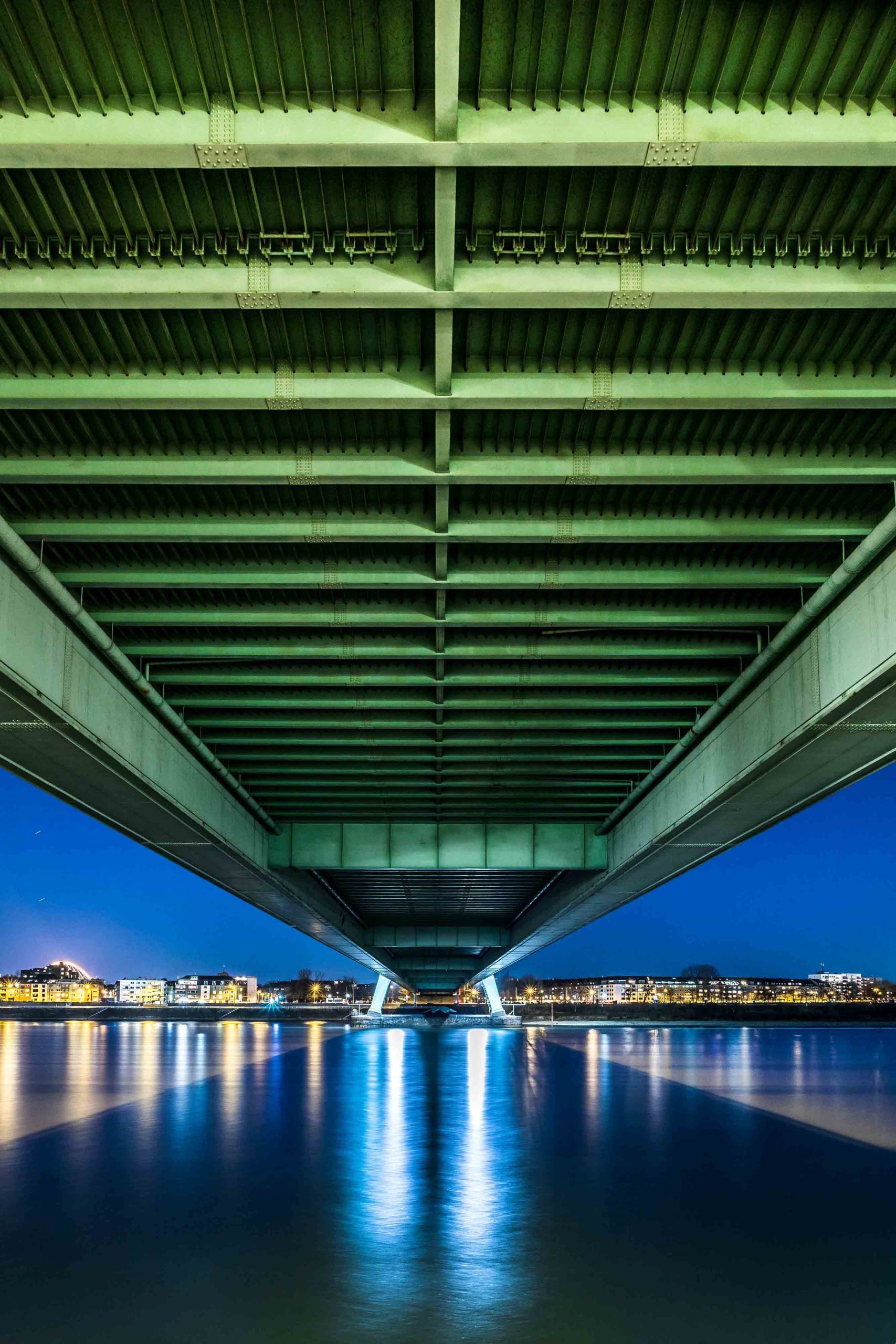 Köln Brücke Blau